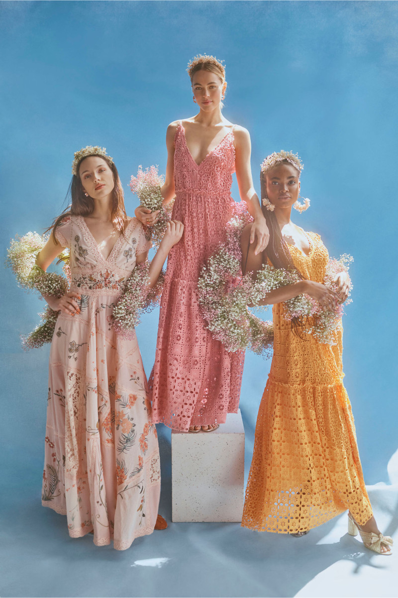 Caroline Kelley featured in  the BHLDN catalogue for Spring/Summer 2021