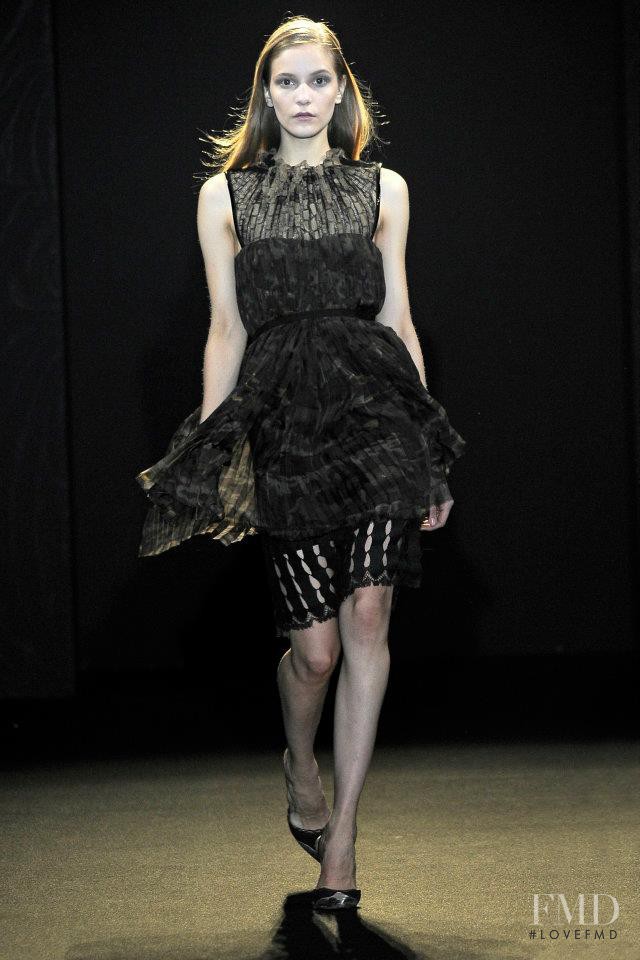 Dorothea Barth Jorgensen featured in  the Sharon Wauchob fashion show for Autumn/Winter 2011