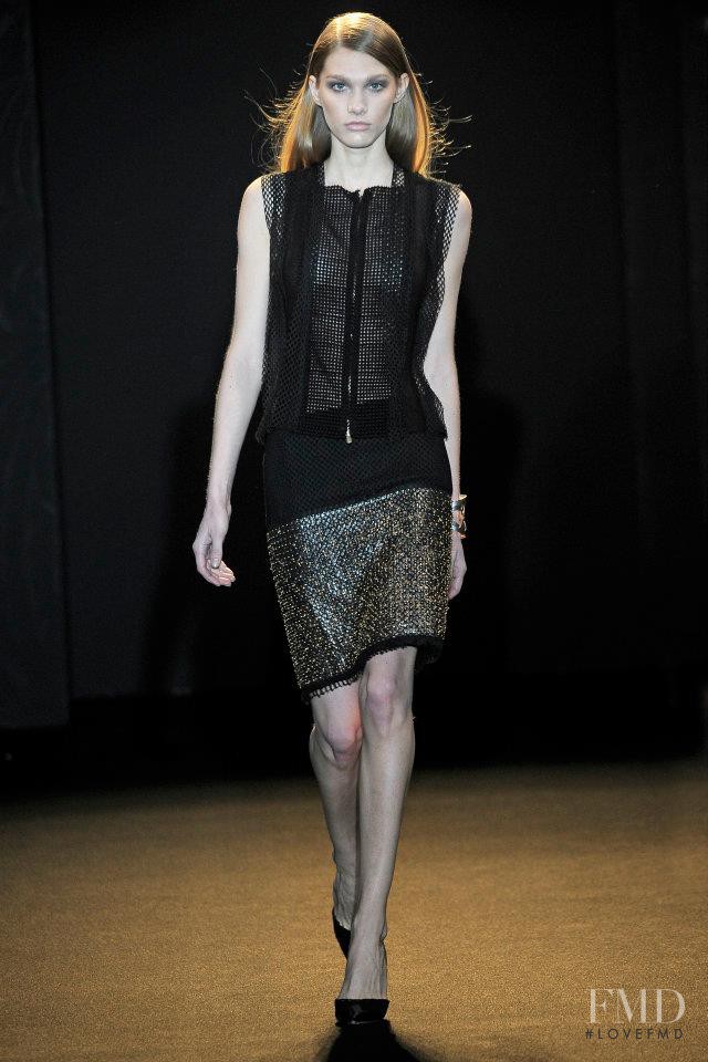 Irina Nikolaeva featured in  the Sharon Wauchob fashion show for Autumn/Winter 2011