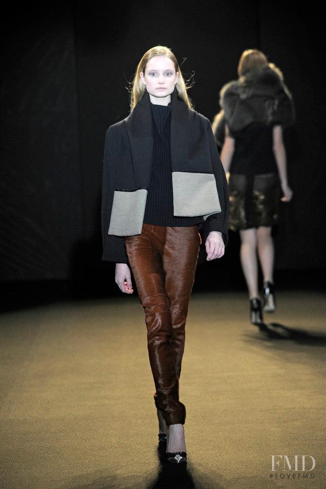 Maud Welzen featured in  the Sharon Wauchob fashion show for Autumn/Winter 2011