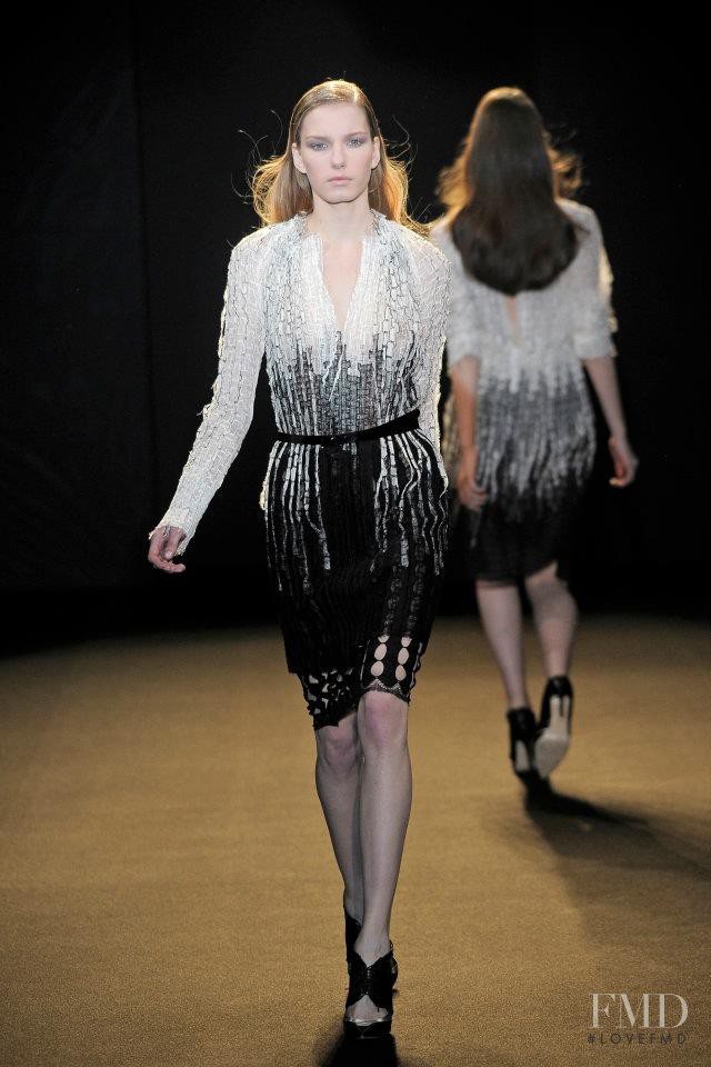 Marique Schimmel featured in  the Sharon Wauchob fashion show for Autumn/Winter 2011