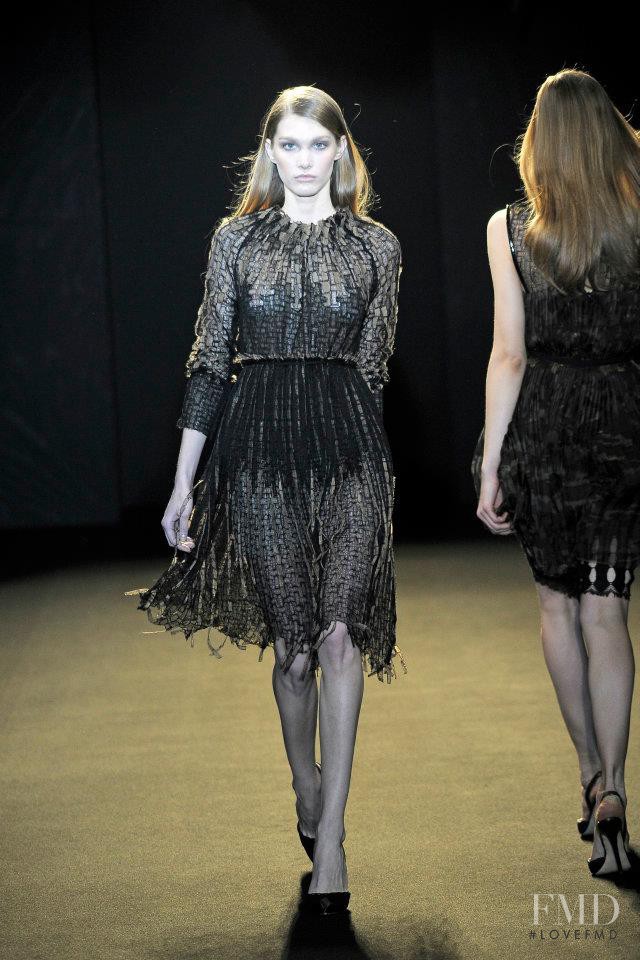 Irina Nikolaeva featured in  the Sharon Wauchob fashion show for Autumn/Winter 2011
