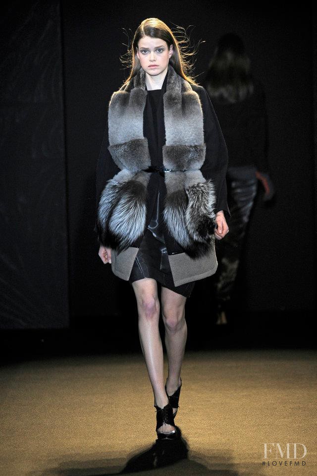 Julia Saner featured in  the Sharon Wauchob fashion show for Autumn/Winter 2011