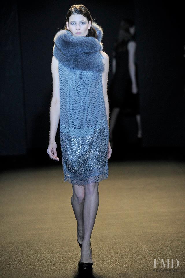 Débora Müller featured in  the Sharon Wauchob fashion show for Autumn/Winter 2011