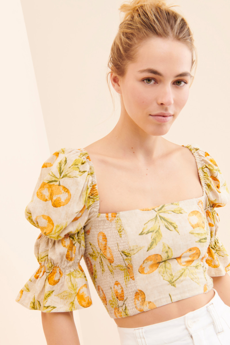 Caroline Kelley featured in  the Nuuly catalogue for Spring/Summer 2021