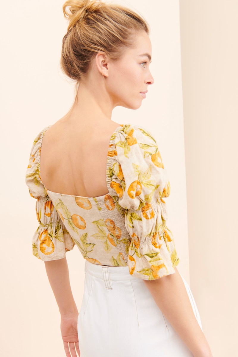 Caroline Kelley featured in  the Nuuly catalogue for Spring/Summer 2021