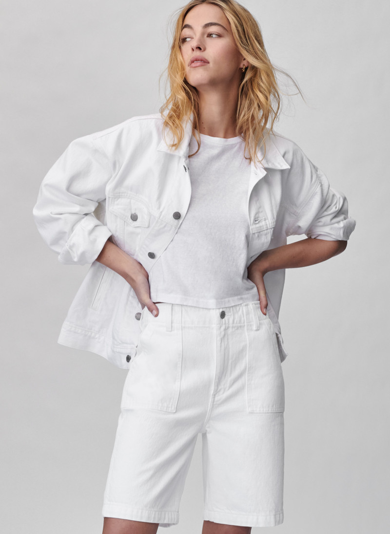 Caroline Kelley featured in  the Aritzia catalogue for Spring/Summer 2021