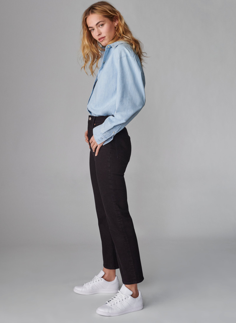 Caroline Kelley featured in  the Aritzia catalogue for Spring/Summer 2021