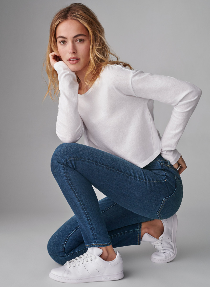 Caroline Kelley featured in  the Aritzia catalogue for Spring/Summer 2021