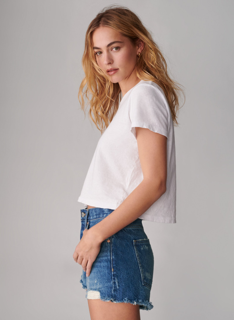 Caroline Kelley featured in  the Aritzia catalogue for Spring/Summer 2021