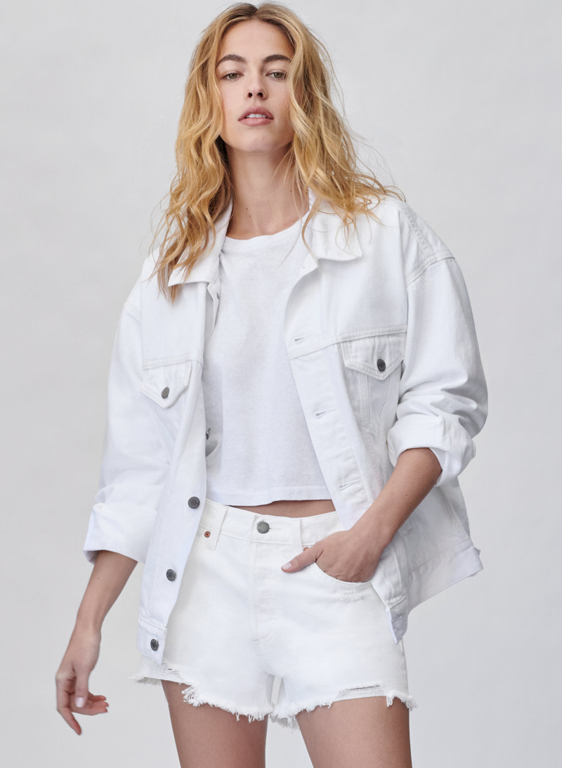 Caroline Kelley featured in  the Aritzia catalogue for Spring/Summer 2021