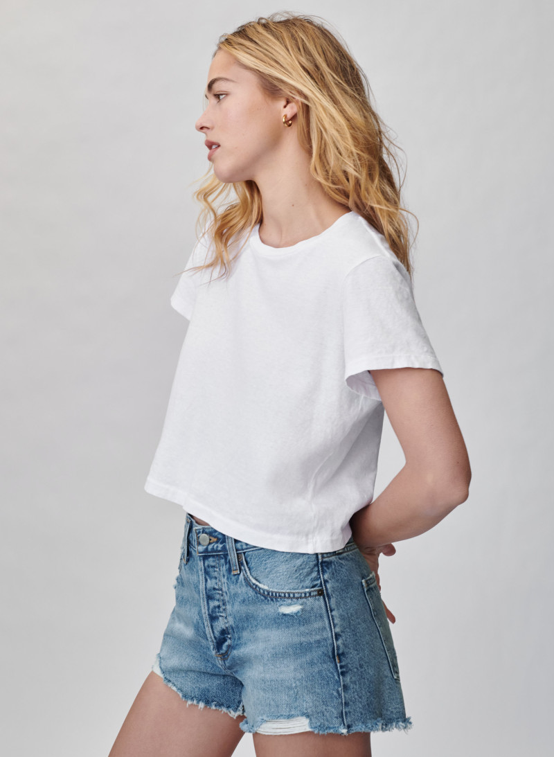 Caroline Kelley featured in  the Aritzia catalogue for Spring/Summer 2021