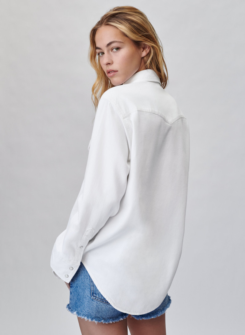 Caroline Kelley featured in  the Aritzia catalogue for Spring/Summer 2021