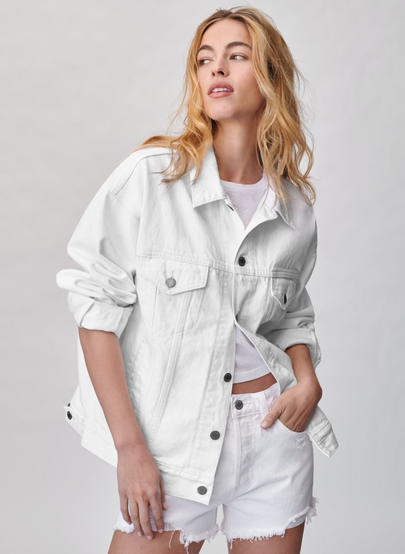 Caroline Kelley featured in  the Aritzia catalogue for Spring/Summer 2021