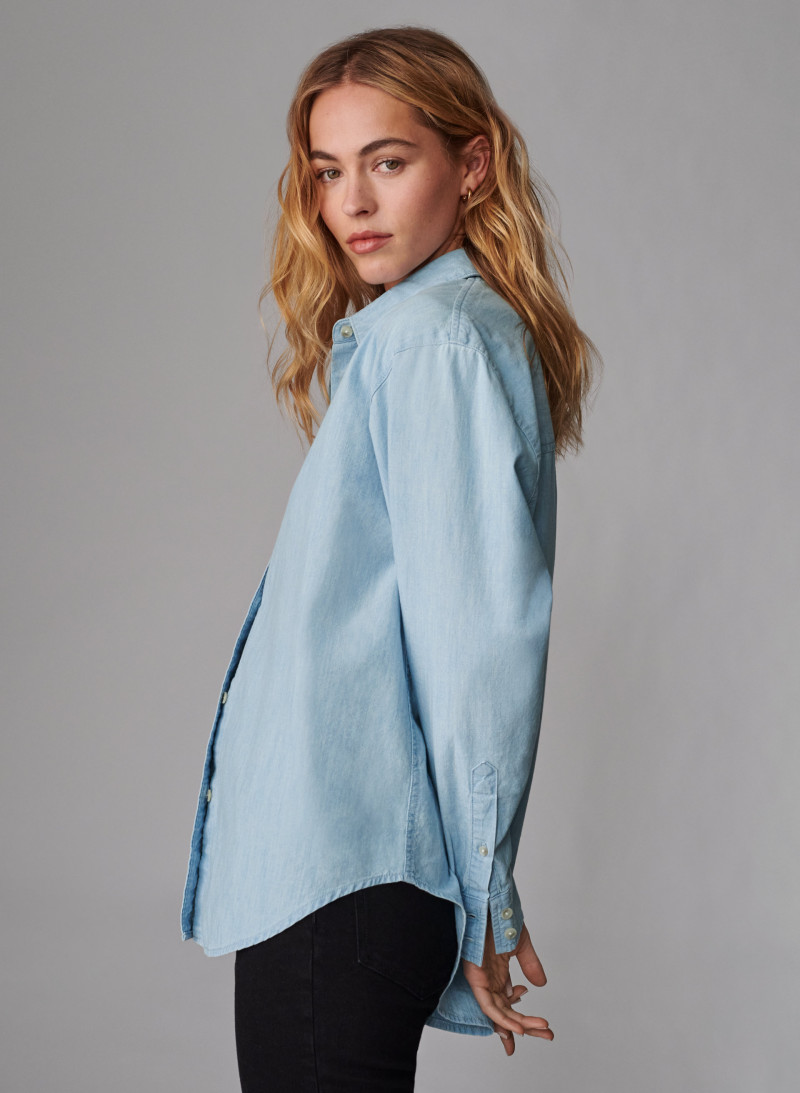 Caroline Kelley featured in  the Aritzia catalogue for Spring/Summer 2021