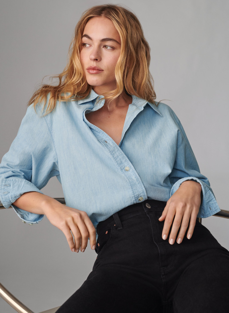 Caroline Kelley featured in  the Aritzia catalogue for Spring/Summer 2021