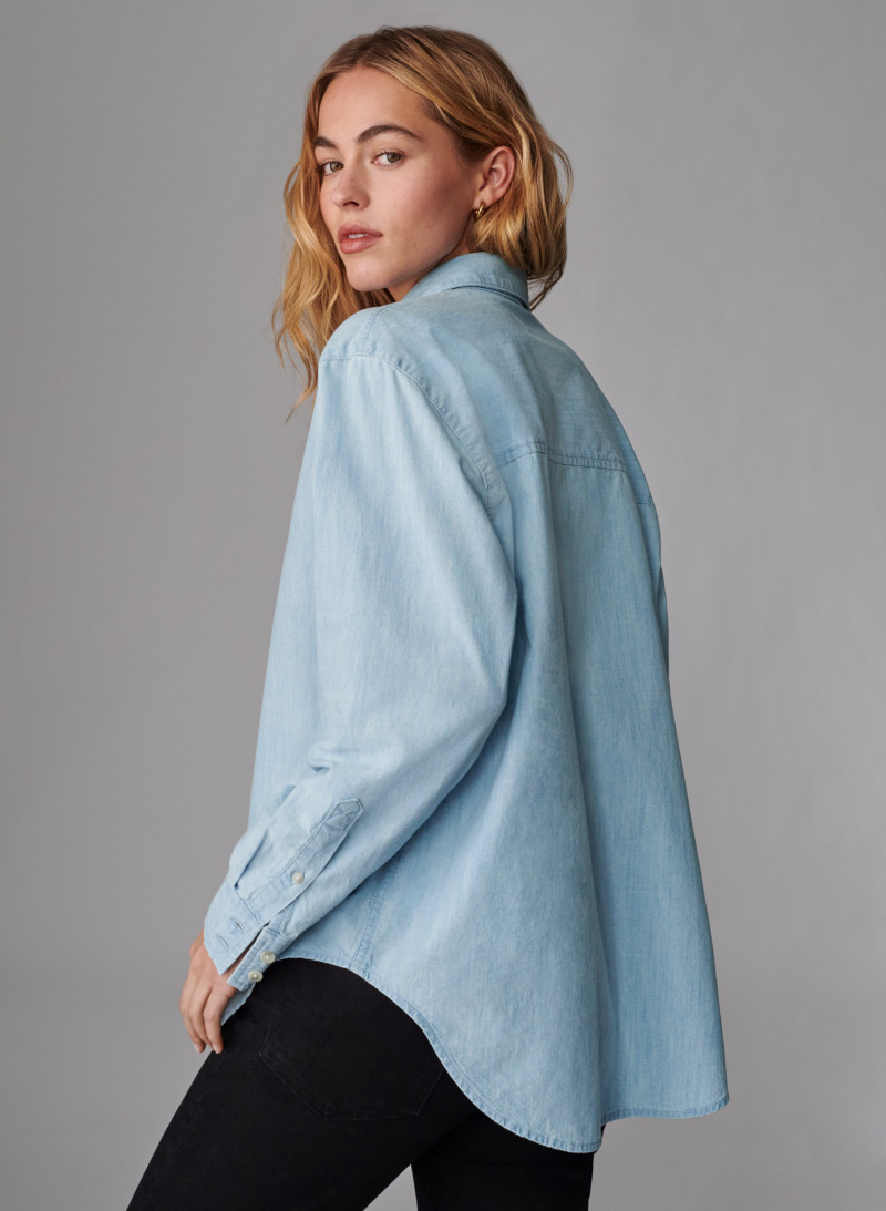 Caroline Kelley featured in  the Aritzia catalogue for Spring/Summer 2021