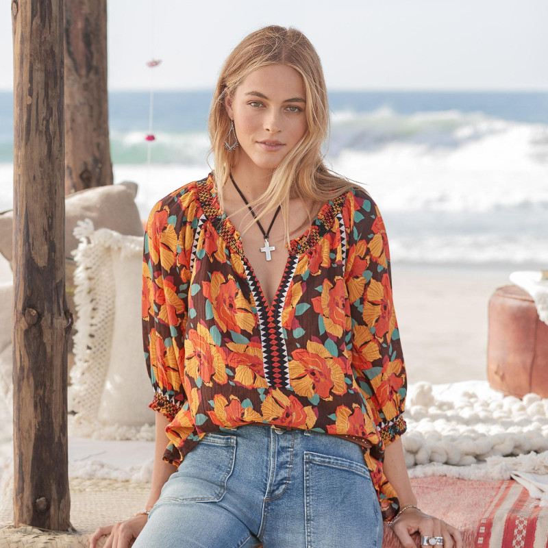 Caroline Kelley featured in  the Sundance Clothing lookbook for Summer 2021
