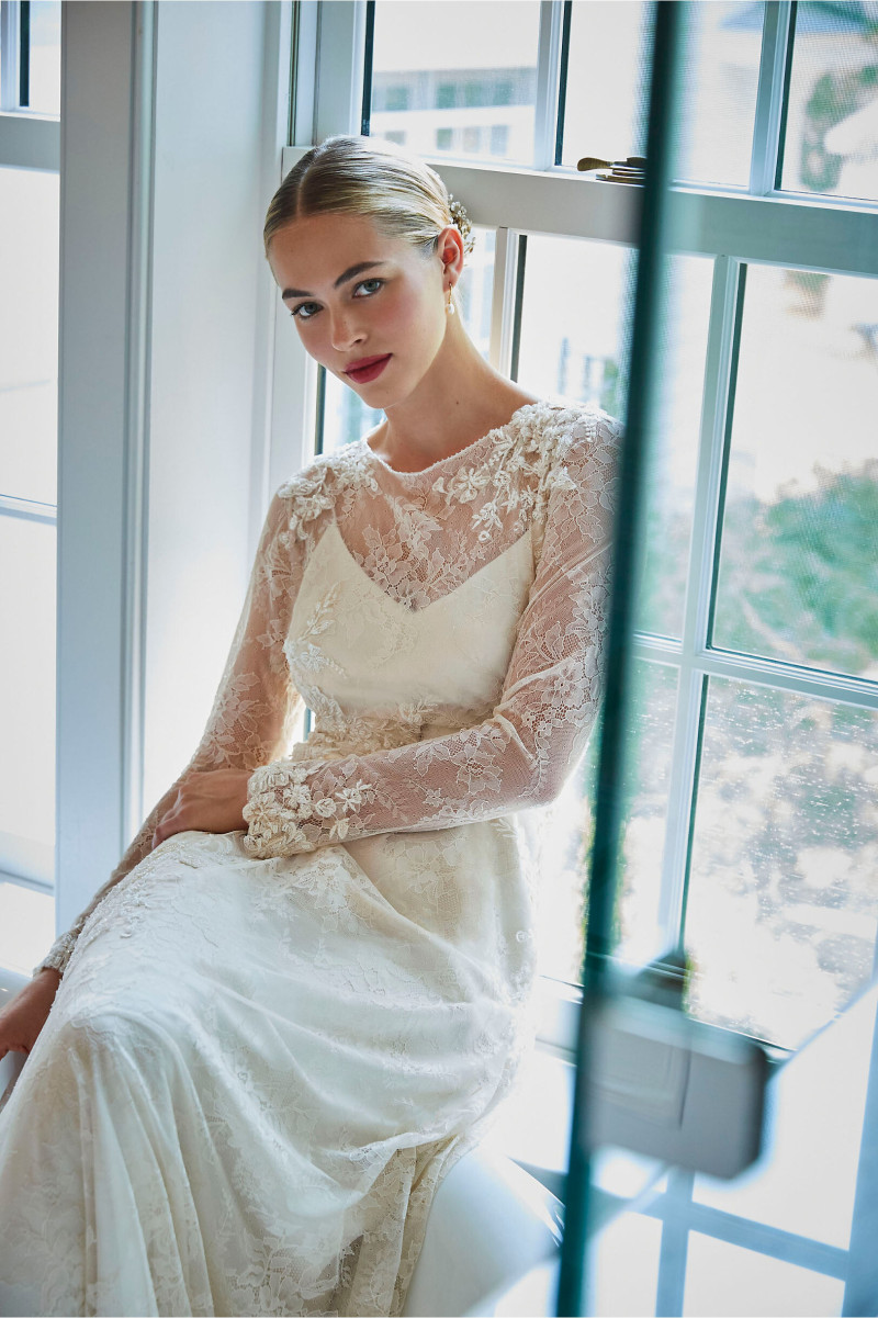 Caroline Kelley featured in  the BHLDN catalogue for Autumn/Winter 2021