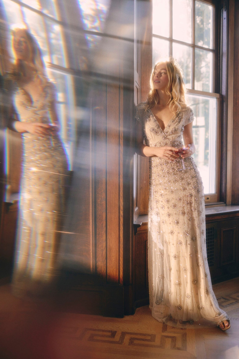 Caroline Kelley featured in  the BHLDN catalogue for Autumn/Winter 2021