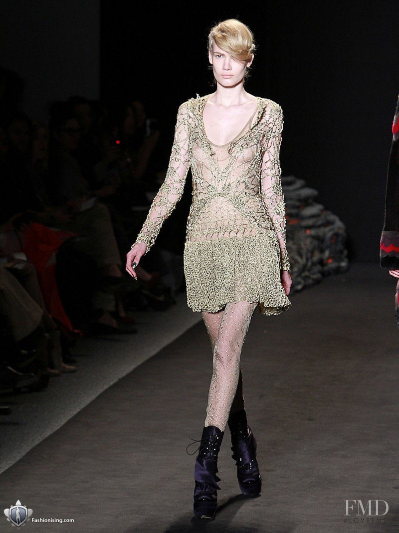 Yulia Terentieva featured in  the Jen Kao fashion show for Autumn/Winter 2011