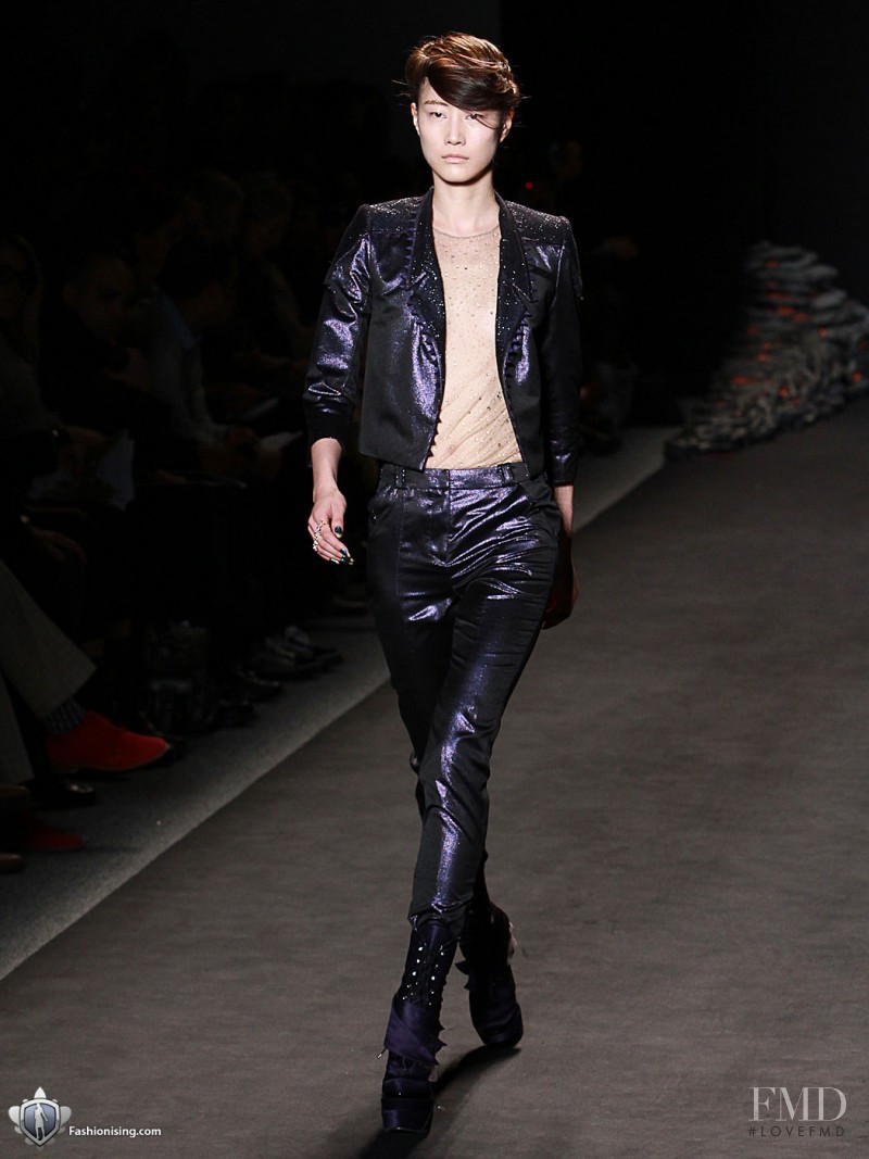 Hyun Yi Lee featured in  the Jen Kao fashion show for Autumn/Winter 2011