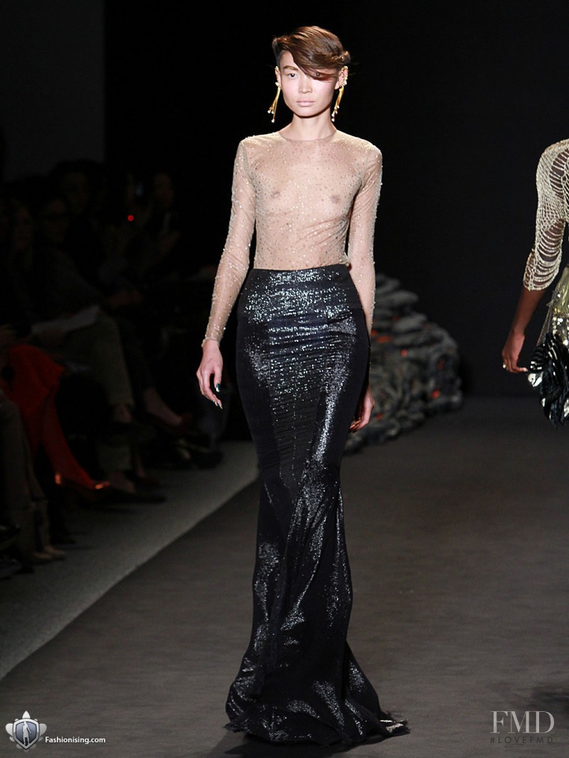Eugenia Mandzhieva featured in  the Jen Kao fashion show for Autumn/Winter 2011