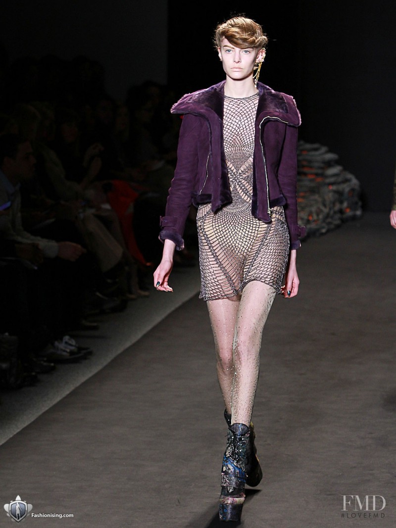 Auguste Abeliunaite featured in  the Jen Kao fashion show for Autumn/Winter 2011