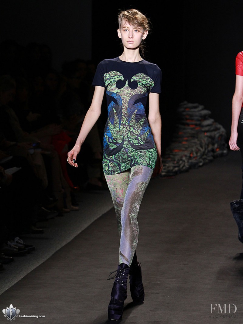 Kasia Wrobel featured in  the Jen Kao fashion show for Autumn/Winter 2011