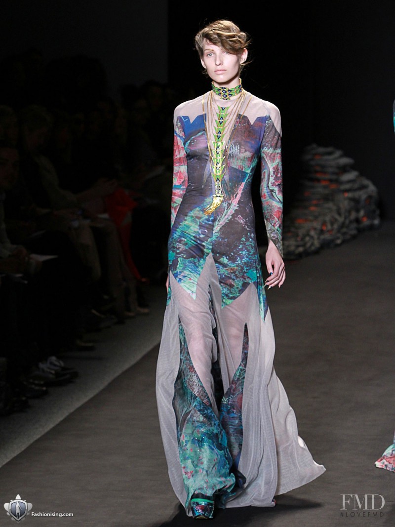 Kelsey van Mook featured in  the Jen Kao fashion show for Autumn/Winter 2011