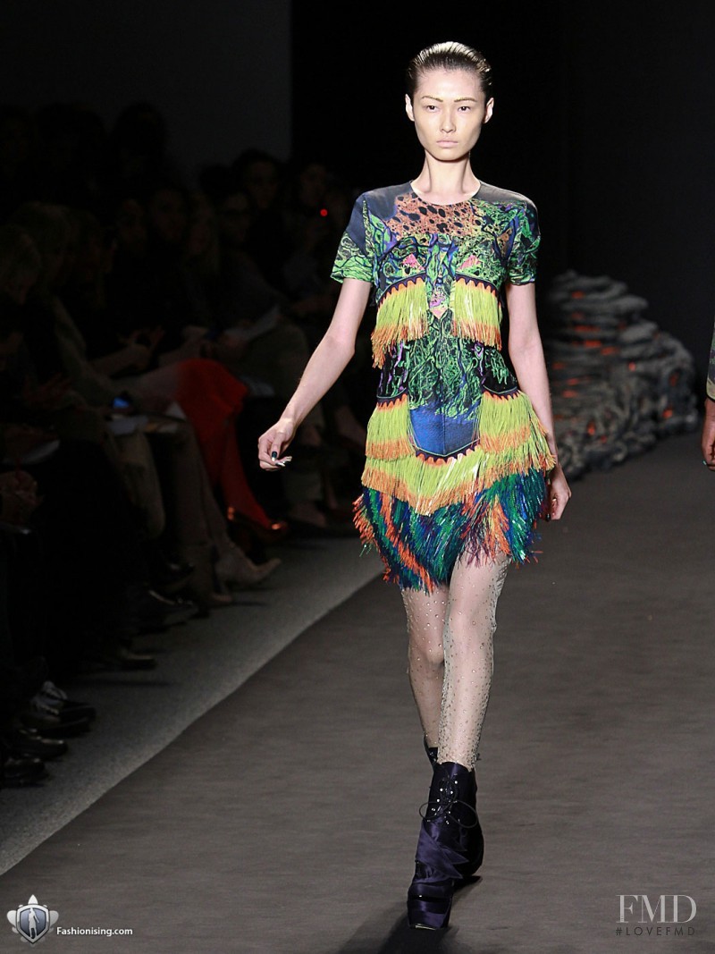 Xiao Wang featured in  the Jen Kao fashion show for Autumn/Winter 2011