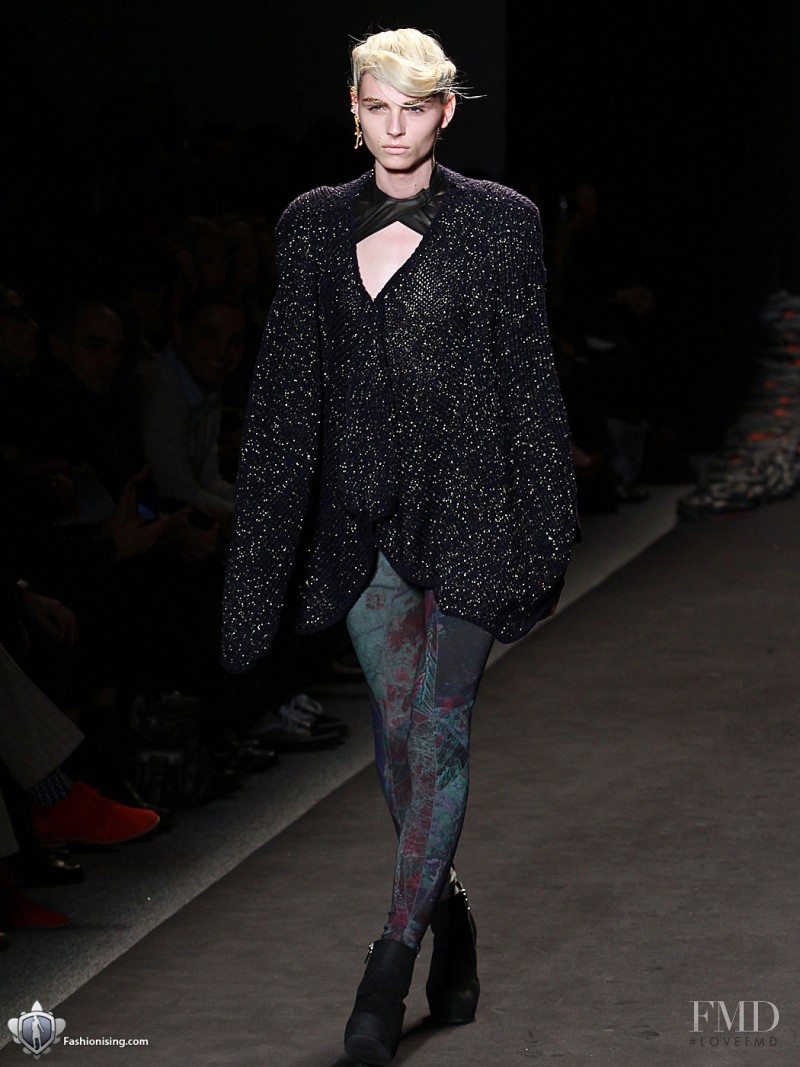 Andrej Pejic featured in  the Jen Kao fashion show for Autumn/Winter 2011