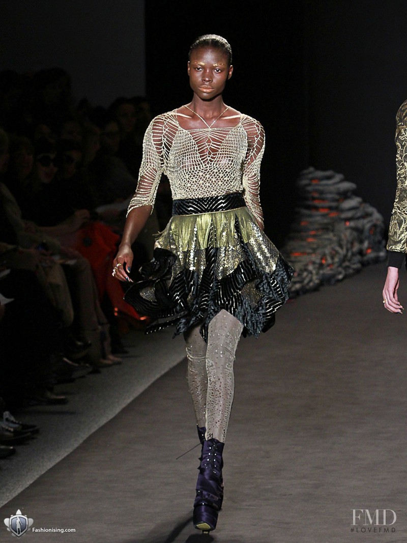 Jeneil Williams featured in  the Jen Kao fashion show for Autumn/Winter 2011