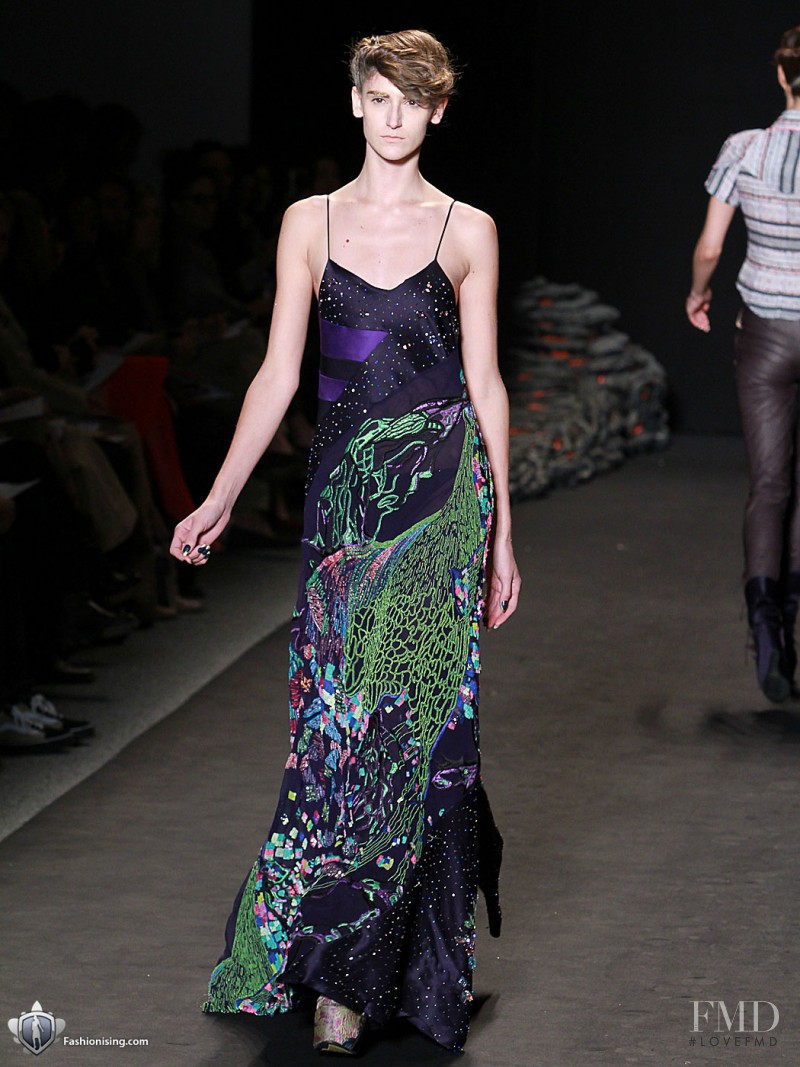 Daiane Conterato featured in  the Jen Kao fashion show for Autumn/Winter 2011