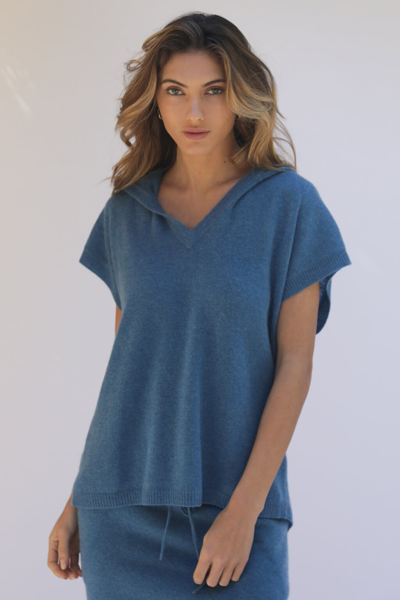 Kyla Grandy featured in  the Oats Cashmere catalogue for Spring/Summer 2019