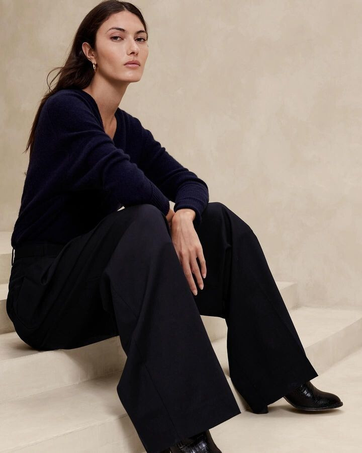 Kyla Grandy featured in  the Banana Republic lookbook for Spring/Summer 2024