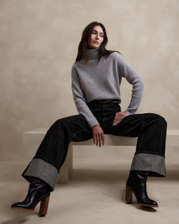 Kyla Grandy featured in  the Banana Republic lookbook for Spring/Summer 2024