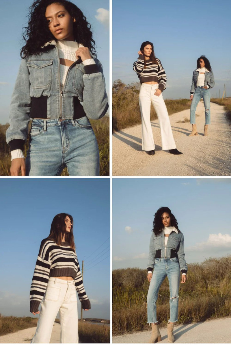 Kyla Grandy featured in  the Elan lookbook for Fall 2023