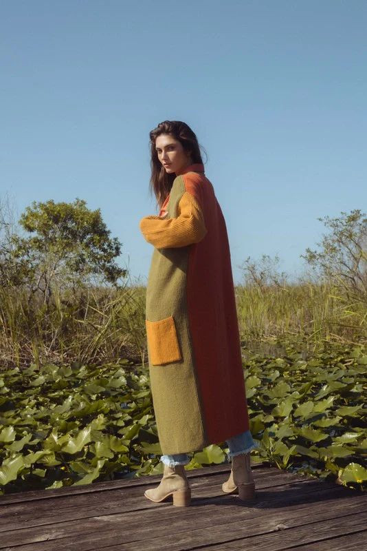 Kyla Grandy featured in  the Elan lookbook for Fall 2023