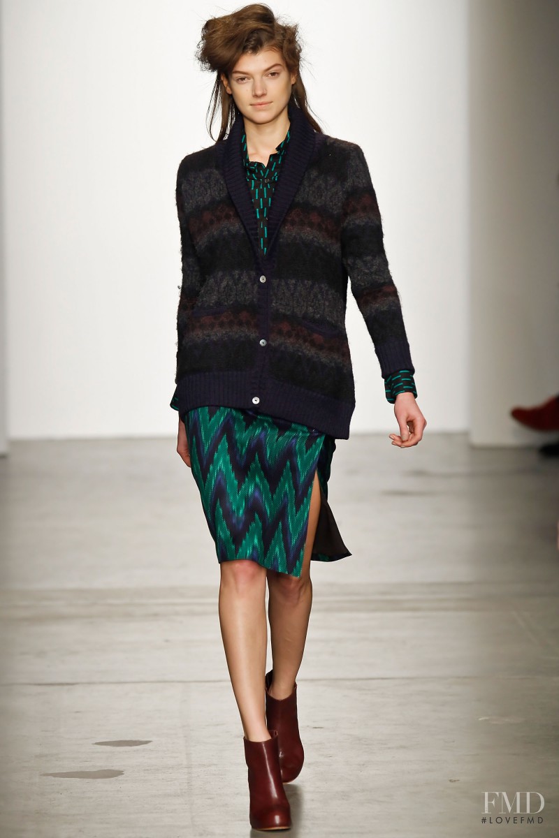 Kristine Drinke featured in  the Rachel Comey fashion show for Autumn/Winter 2011