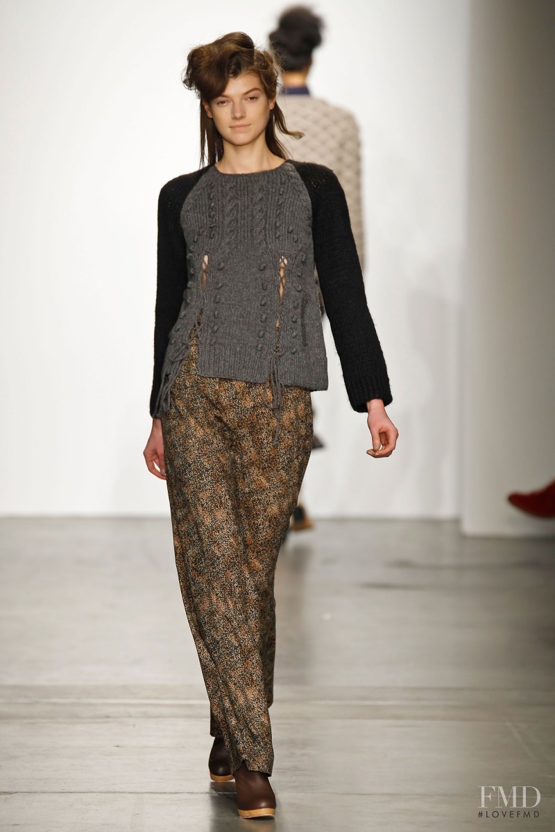 Kristine Drinke featured in  the Rachel Comey fashion show for Autumn/Winter 2011