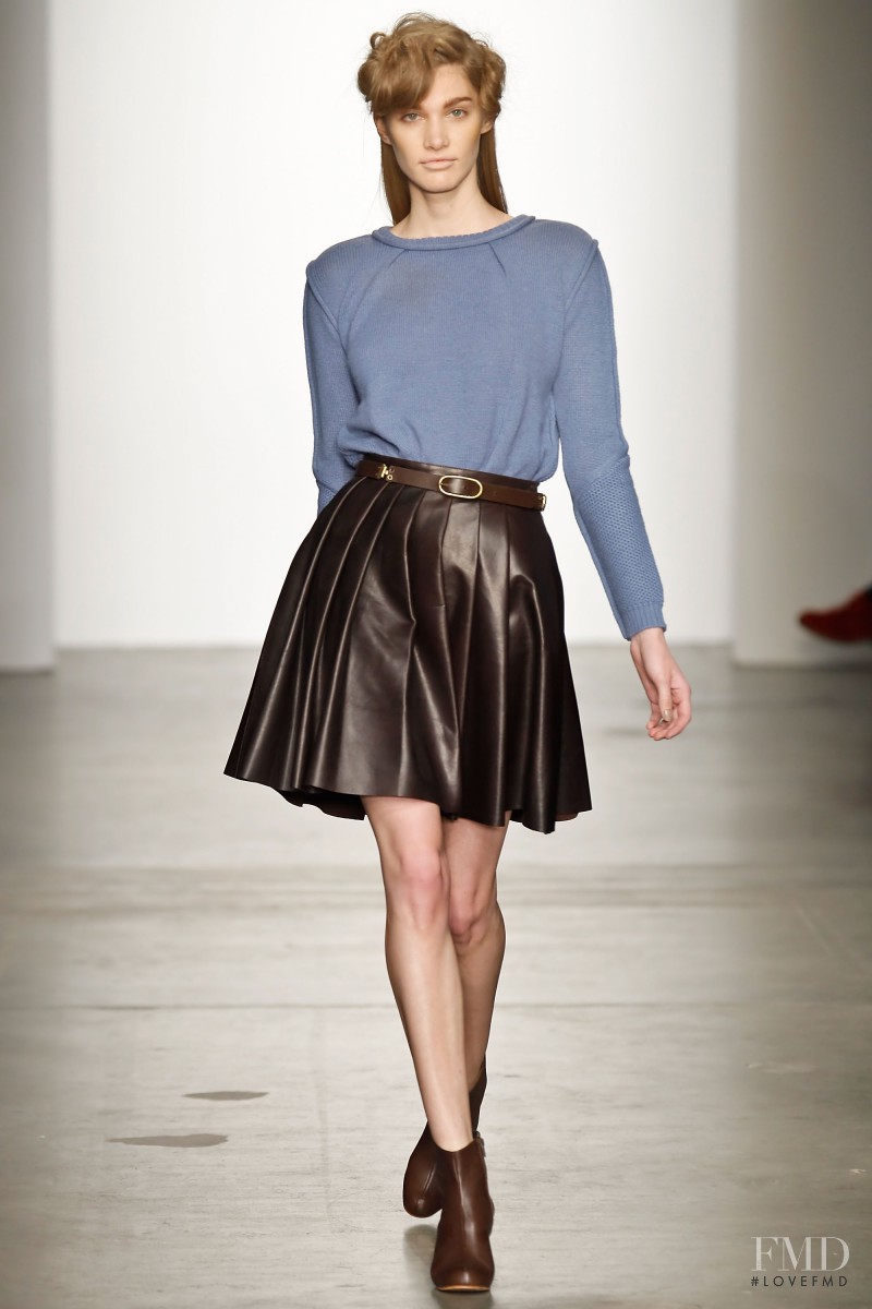 Irina Nikolaeva featured in  the Rachel Comey fashion show for Autumn/Winter 2011