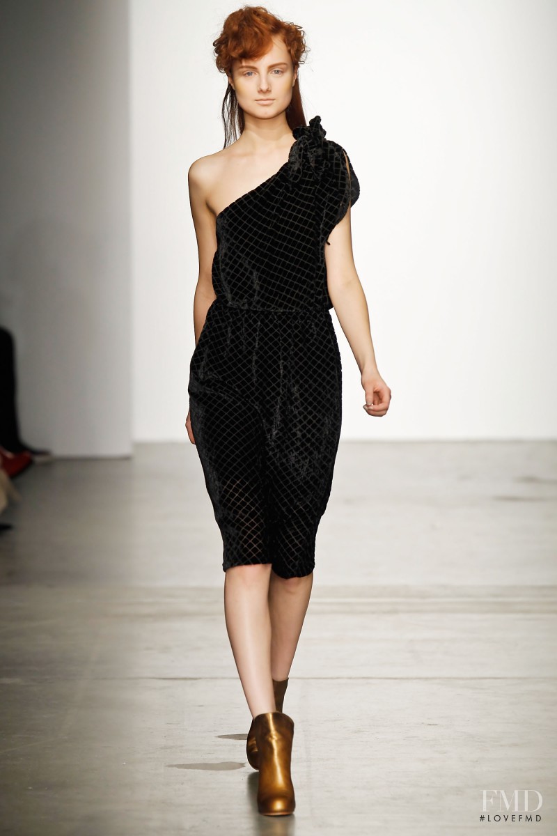 Hanna Samokhina featured in  the Rachel Comey fashion show for Autumn/Winter 2011