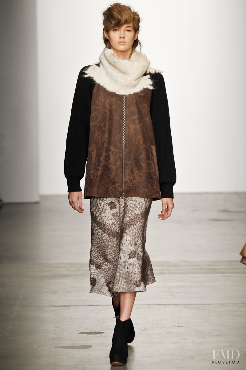Carly Engleton featured in  the Rachel Comey fashion show for Autumn/Winter 2011