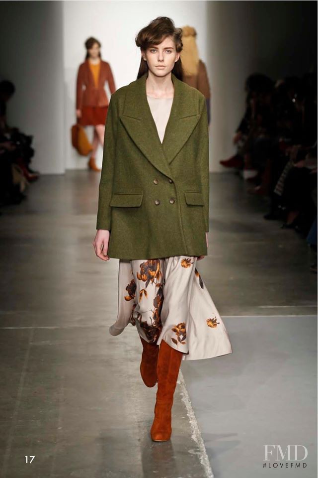 Olga Ovchynnikova featured in  the Rachel Comey fashion show for Autumn/Winter 2011