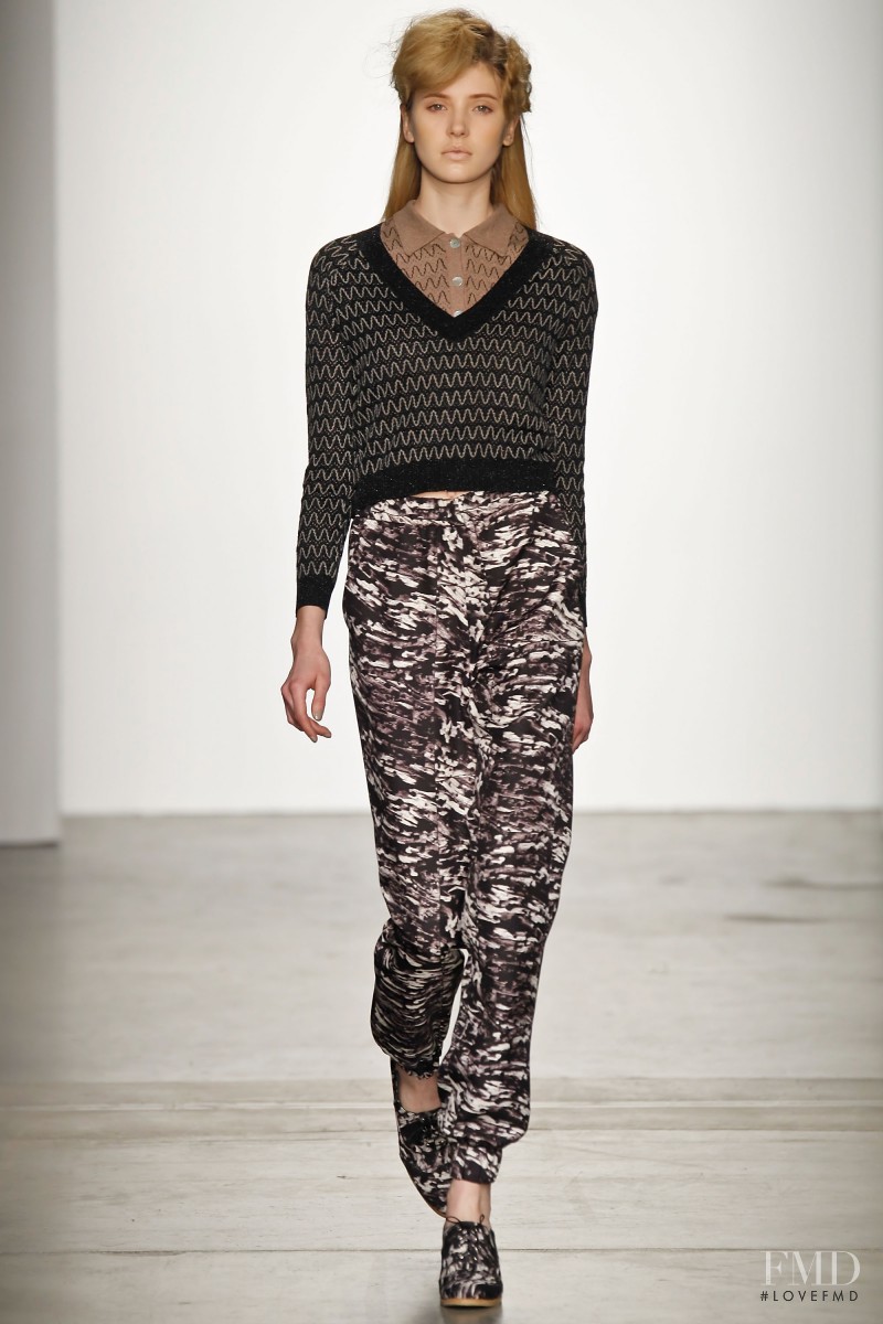 Alexandra Tretter featured in  the Rachel Comey fashion show for Autumn/Winter 2011