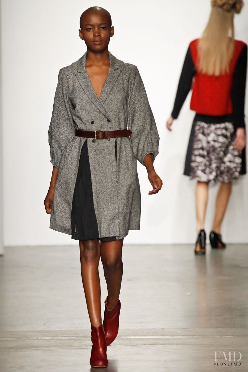 Flaviana Matata featured in  the Rachel Comey fashion show for Autumn/Winter 2011