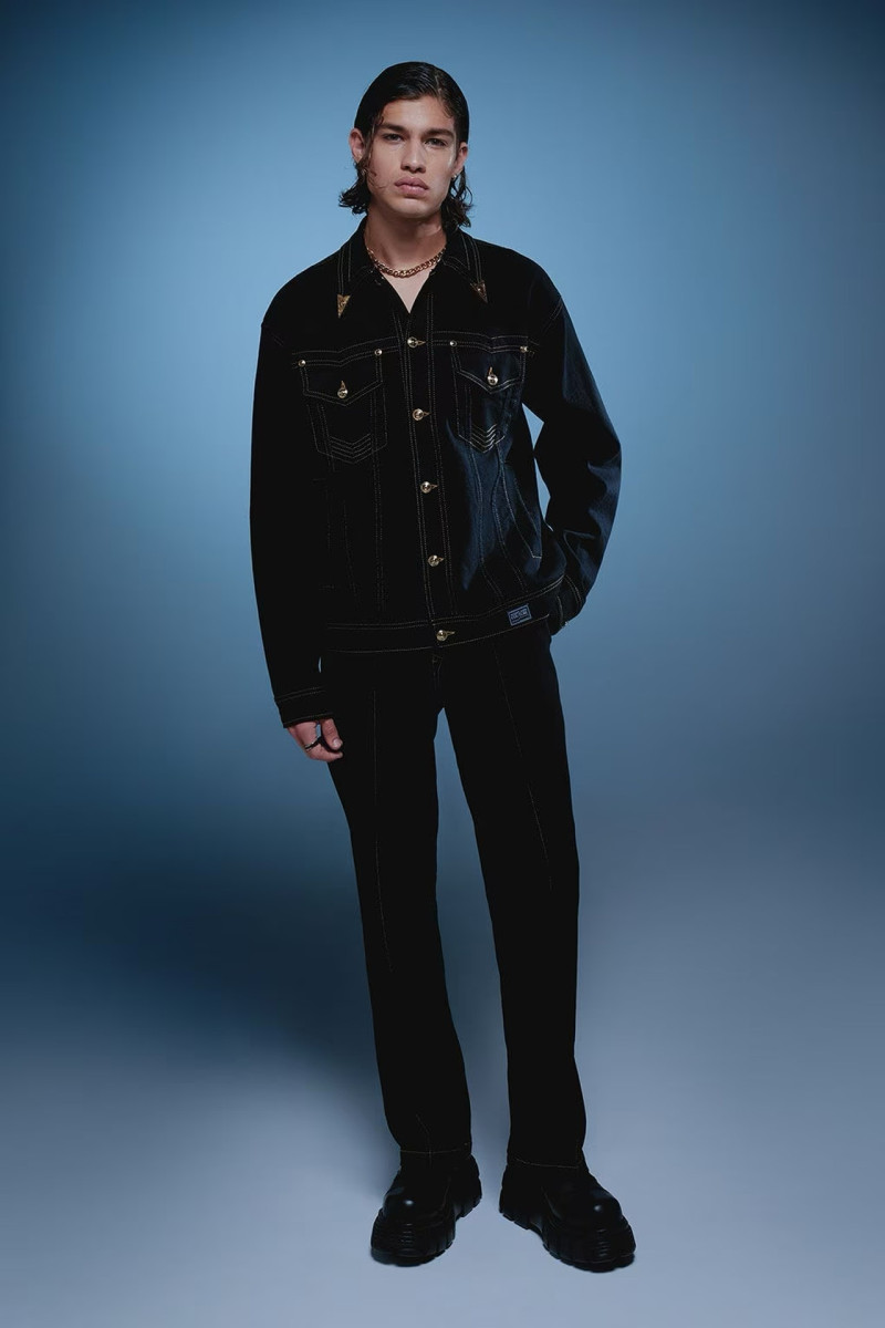 Mateus Ribeiro featured in  the Versace Jeans Couture lookbook for Spring/Summer 2024