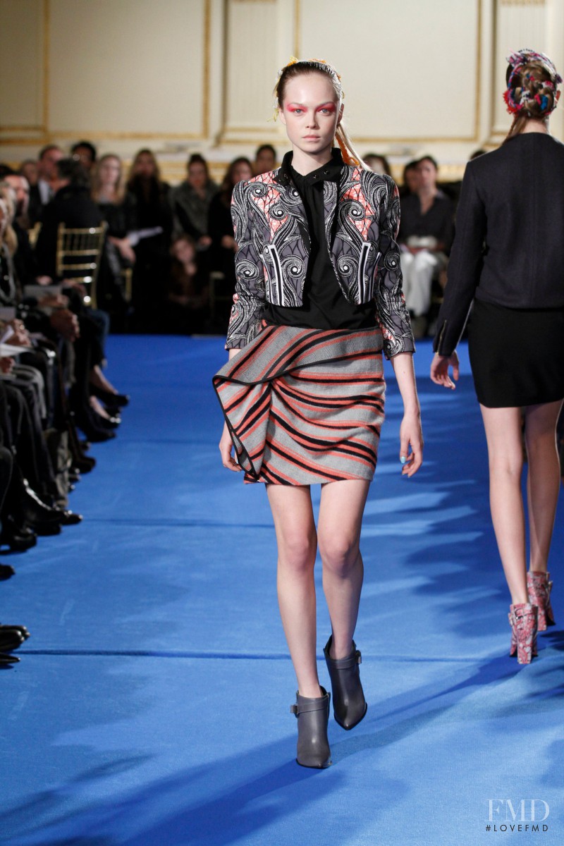 Siri Tollerod featured in  the Thakoon fashion show for Autumn/Winter 2011