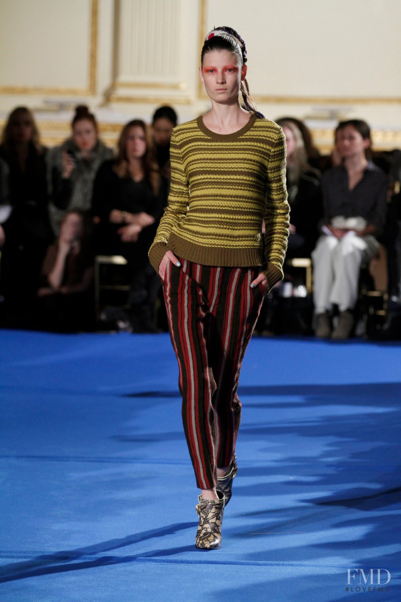 Débora Müller featured in  the Thakoon fashion show for Autumn/Winter 2011